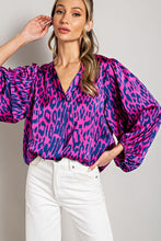 Load image into Gallery viewer, Let&#39;s Get Fierce Leopard Top
