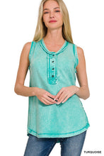 Load image into Gallery viewer, Henley Sleeveless Top
