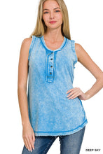 Load image into Gallery viewer, Henley Sleeveless Top
