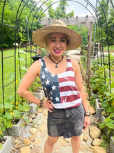 Load image into Gallery viewer, American Flag Sleeveless Top
