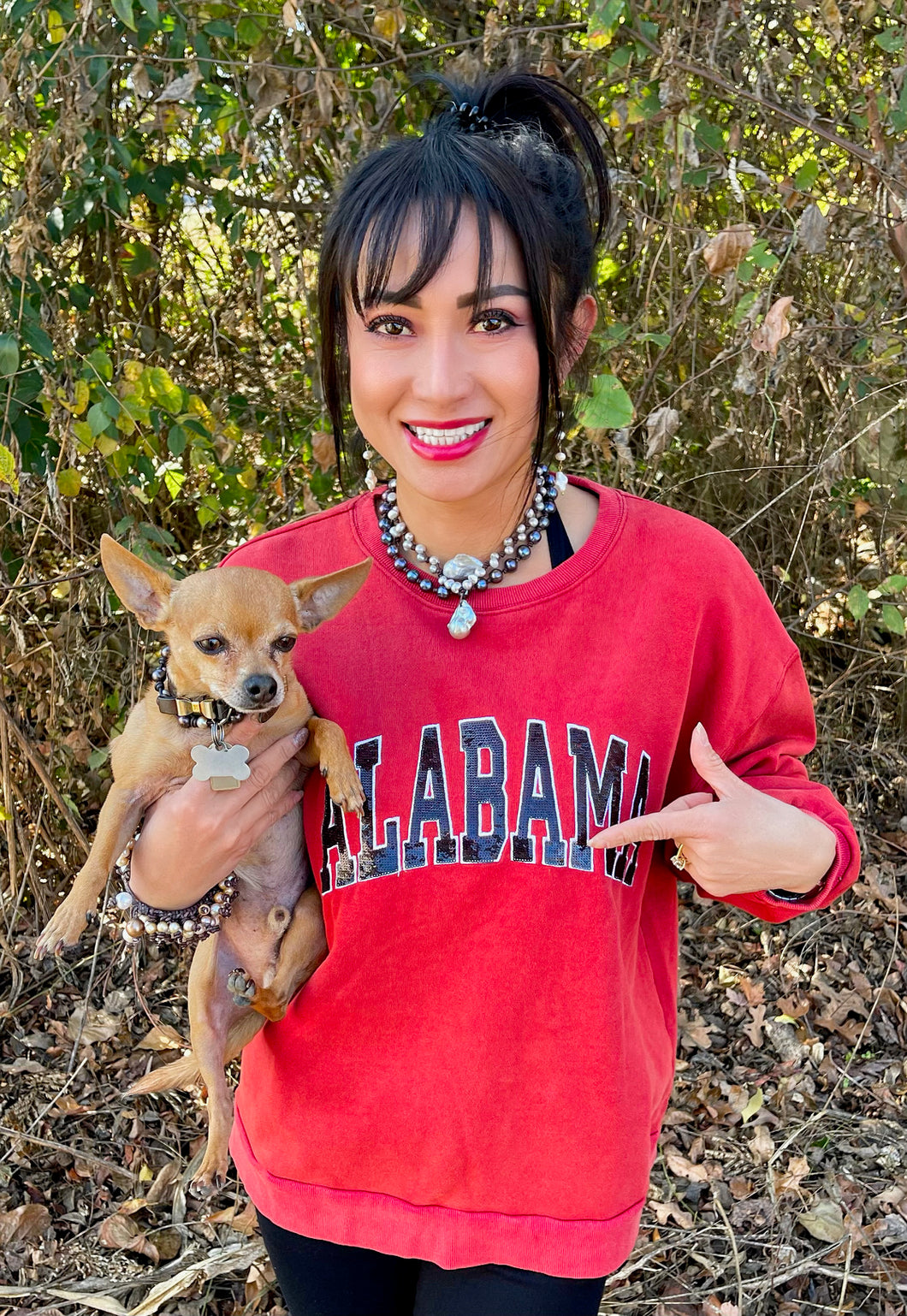 Alabama Sequin French Terry Pullovers