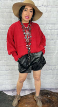 Load image into Gallery viewer, Faux Leather Shorts
