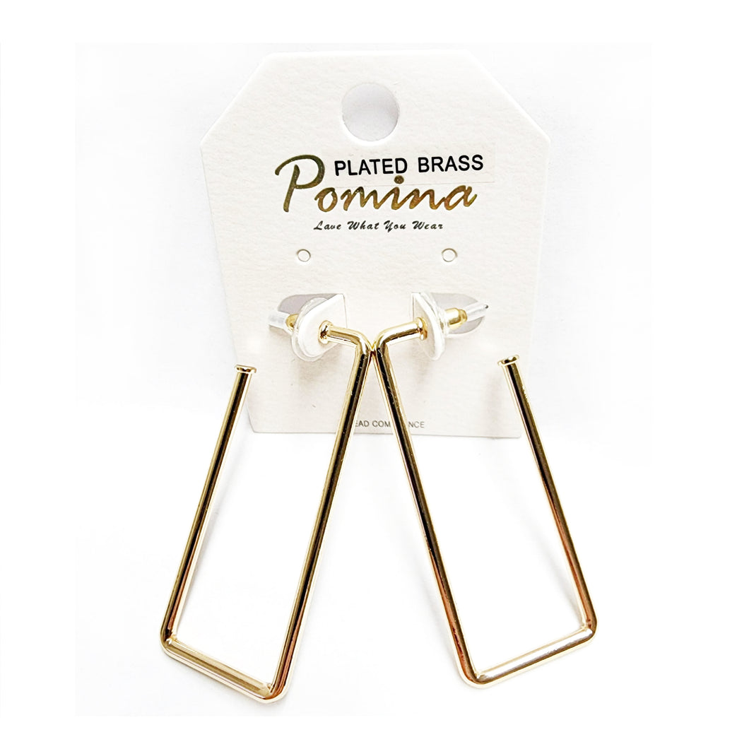 Pomina Rectangle Hoops - Post