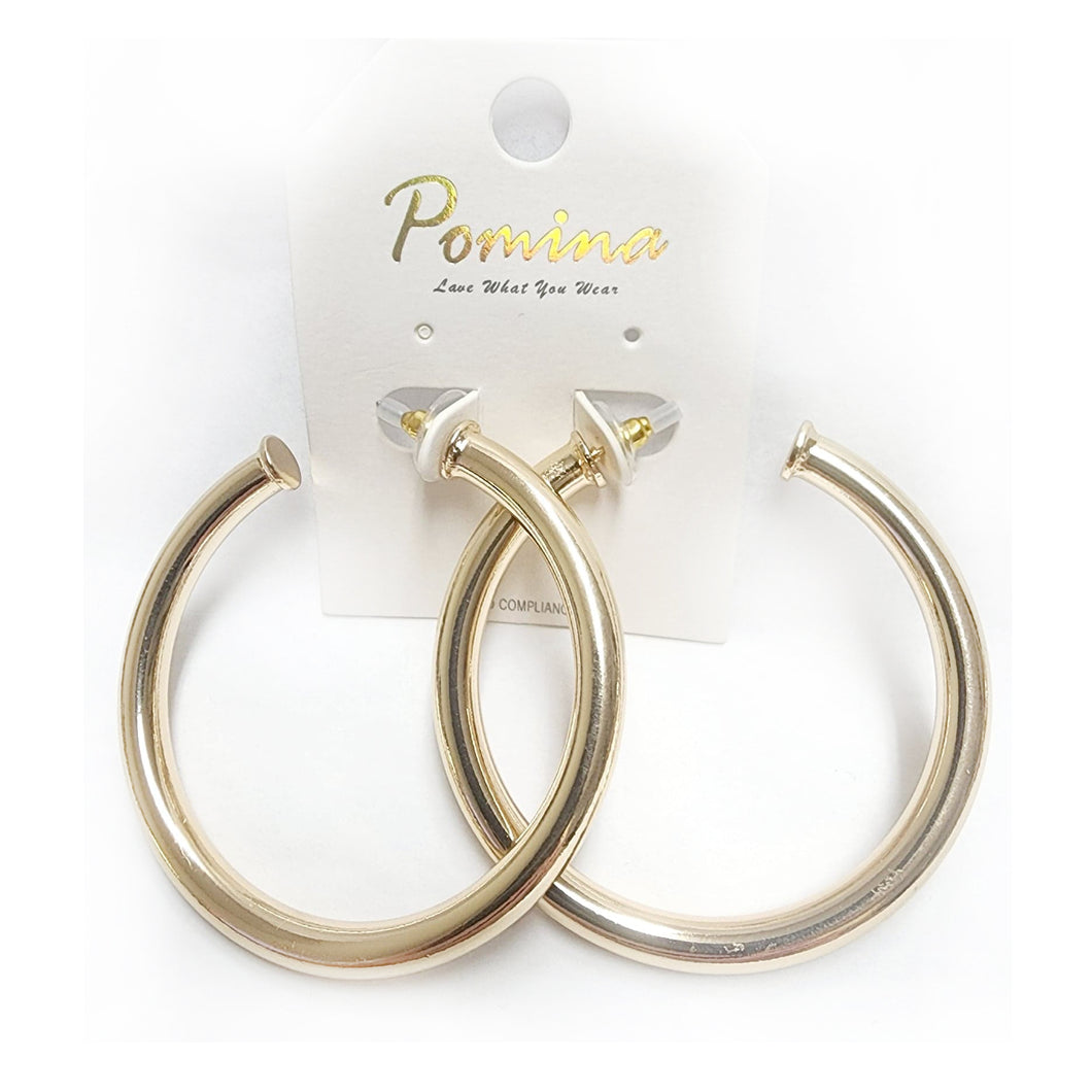 Thick Hoop Earrings