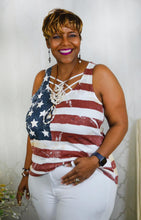 Load image into Gallery viewer, American Flag Sleeveless Top
