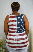 Load image into Gallery viewer, American Flag Sleeveless Top
