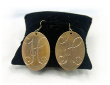 Load image into Gallery viewer, HC Laser Engraved Initial Earrings
