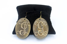 Load image into Gallery viewer, HC Laser Engraved Initial Earrings
