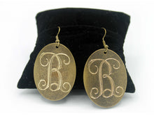 Load image into Gallery viewer, HC Laser Engraved Initial Earrings
