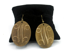 Load image into Gallery viewer, HC Laser Engraved Initial Earrings
