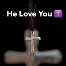 Load image into Gallery viewer, He Loves You Cross Necklace
