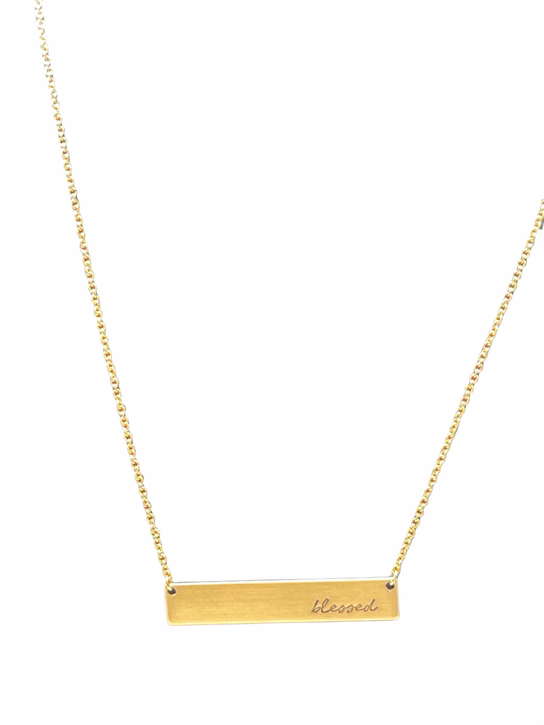 Blessed Bar Necklace