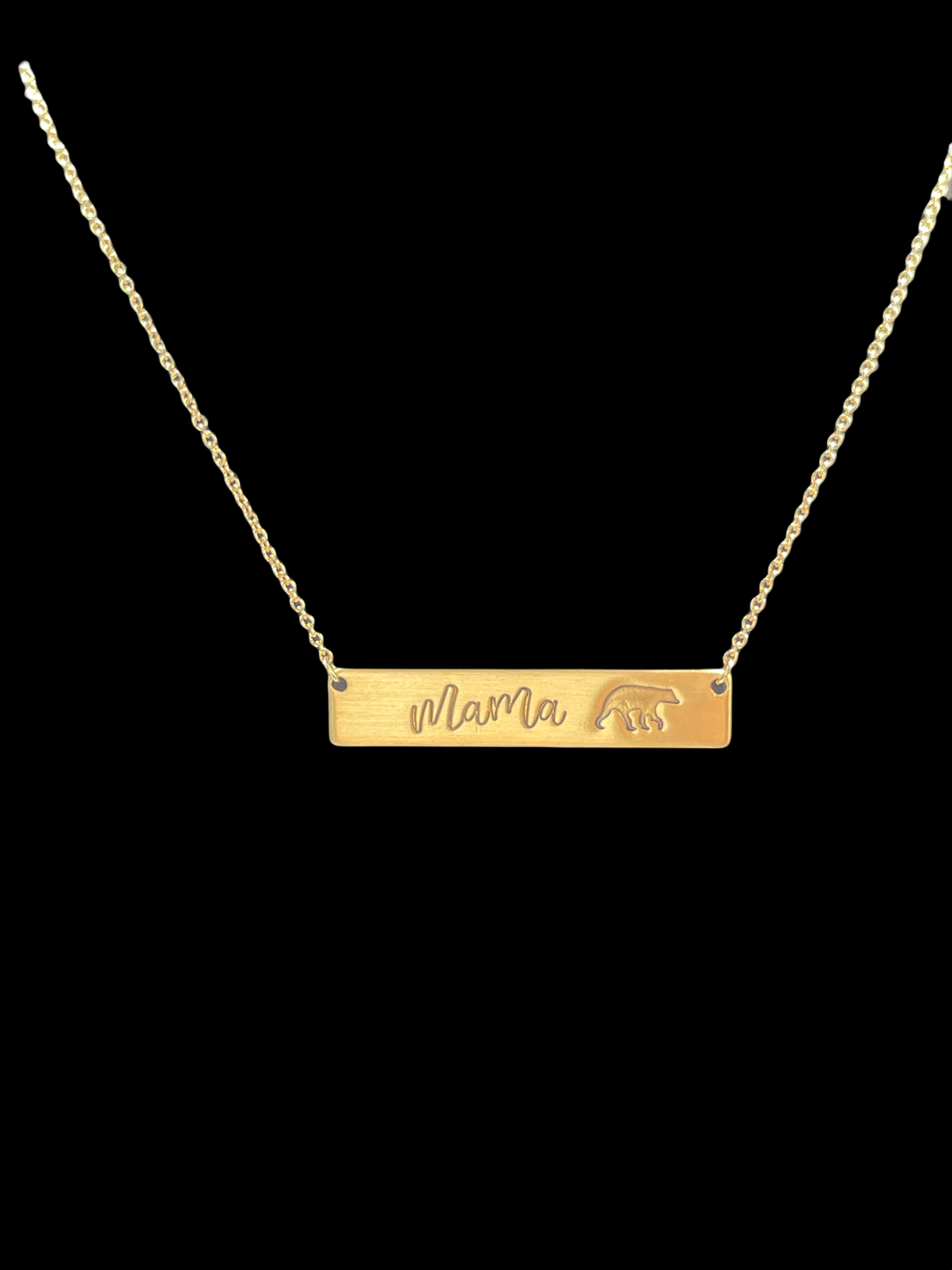 Mama Bear Bar Necklace