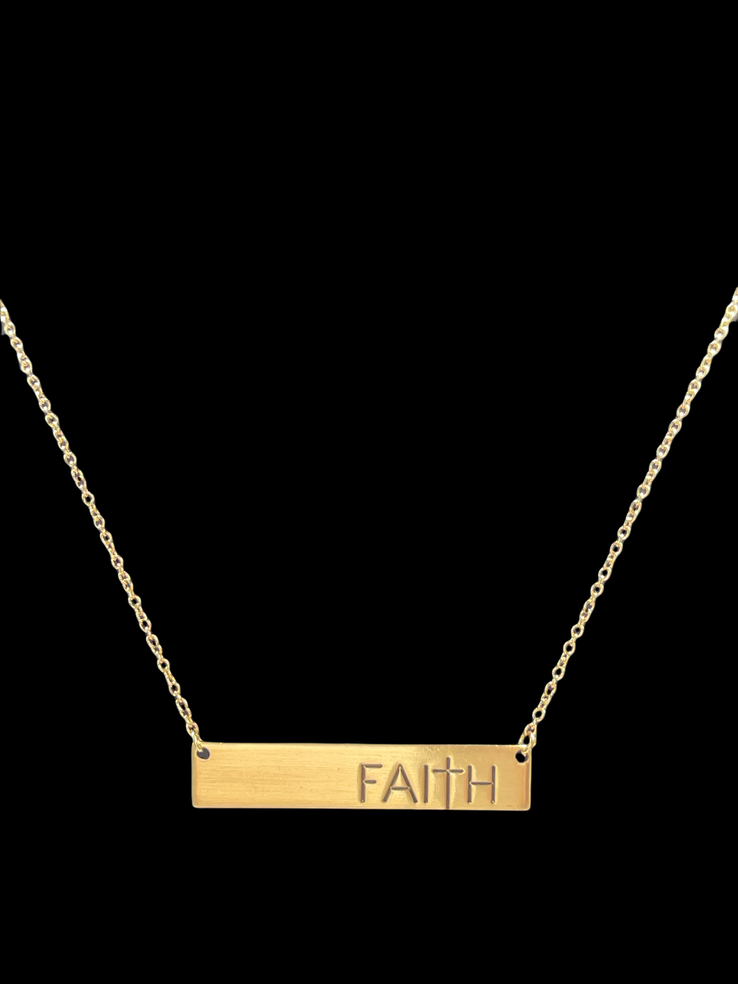 Faith Bar Necklace