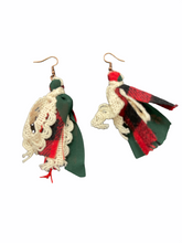 Load image into Gallery viewer, Fabric Tassell Earrings
