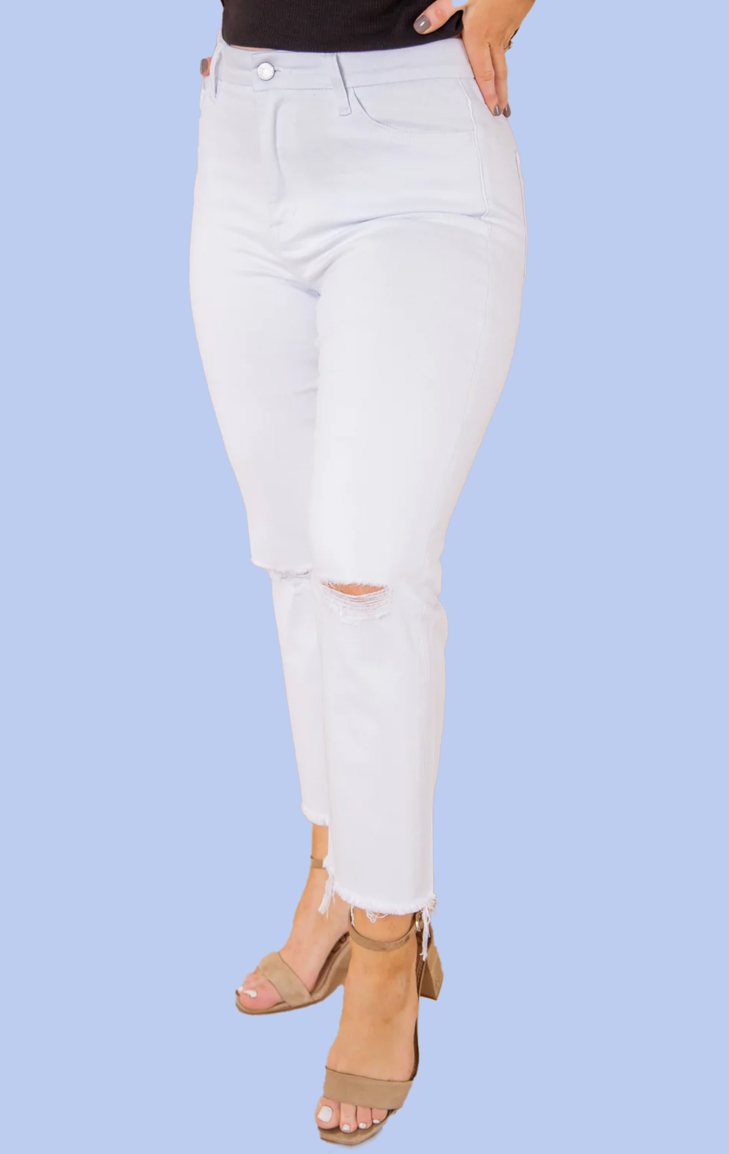 Optic White Jean by Vervet