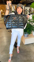 Load image into Gallery viewer, “Neoprene Puffer Tote Bag “With LV Repurposed
