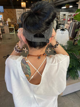 Load image into Gallery viewer, HC “Messy Bun Cap “ LV Repurposed
